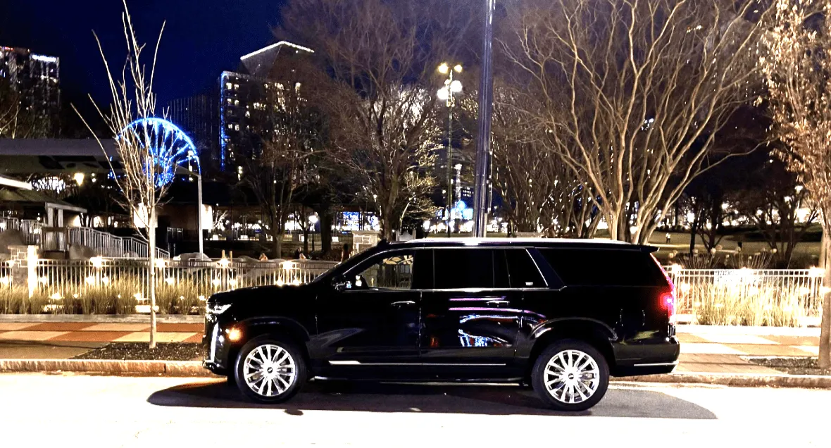 Black Cadillac Escalade for airport transfers