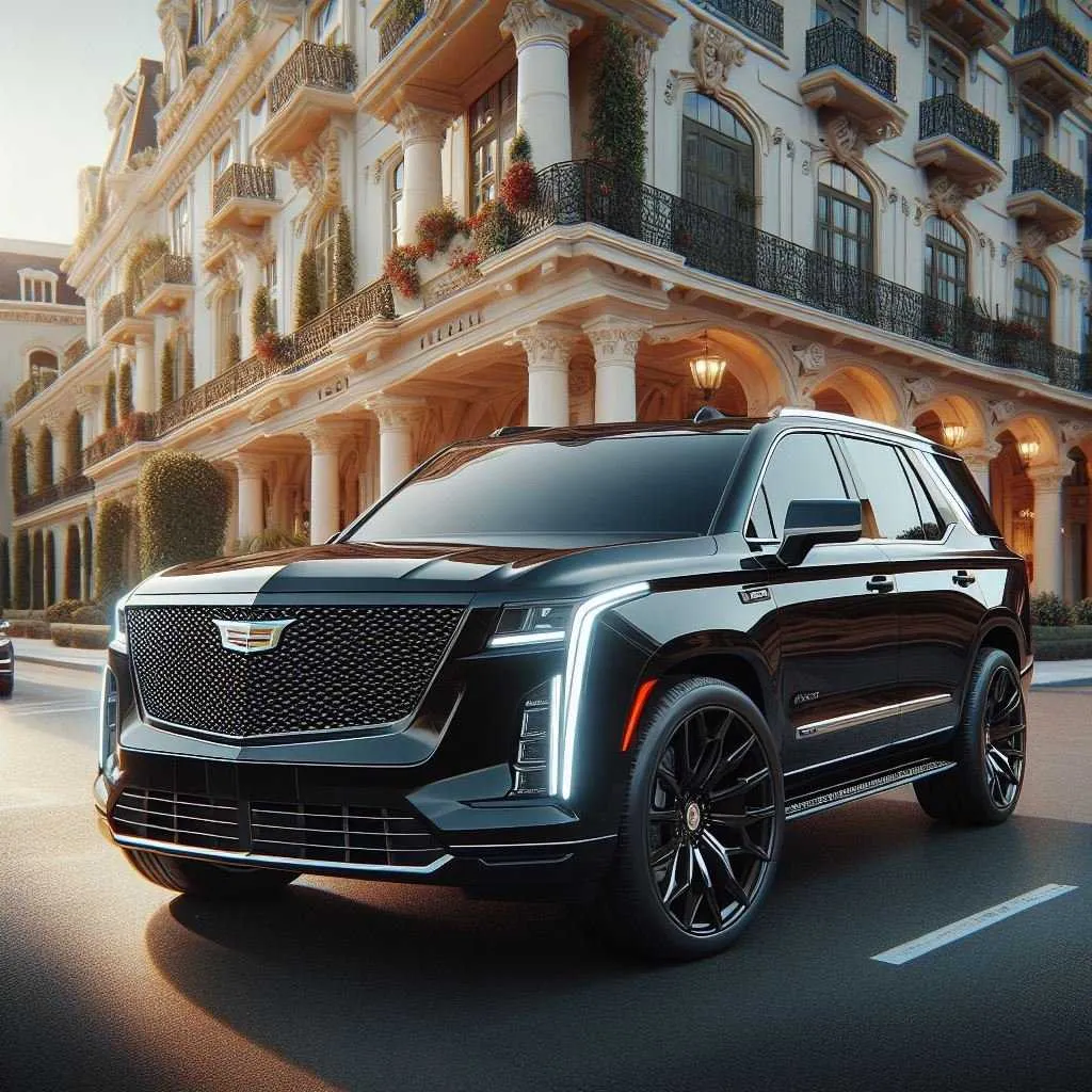 Black Cadillac Escalade for airport transfers Black Cadillac Escalade for airport transfers
