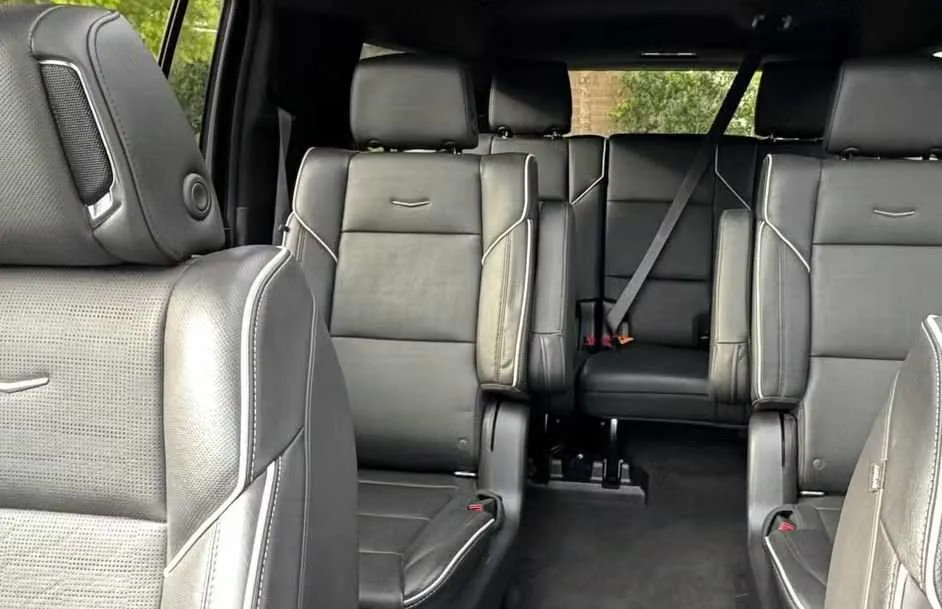 Cadillac Escalade interior with captain's chairs for cadillac escalade limo in Beverly Hills, CA