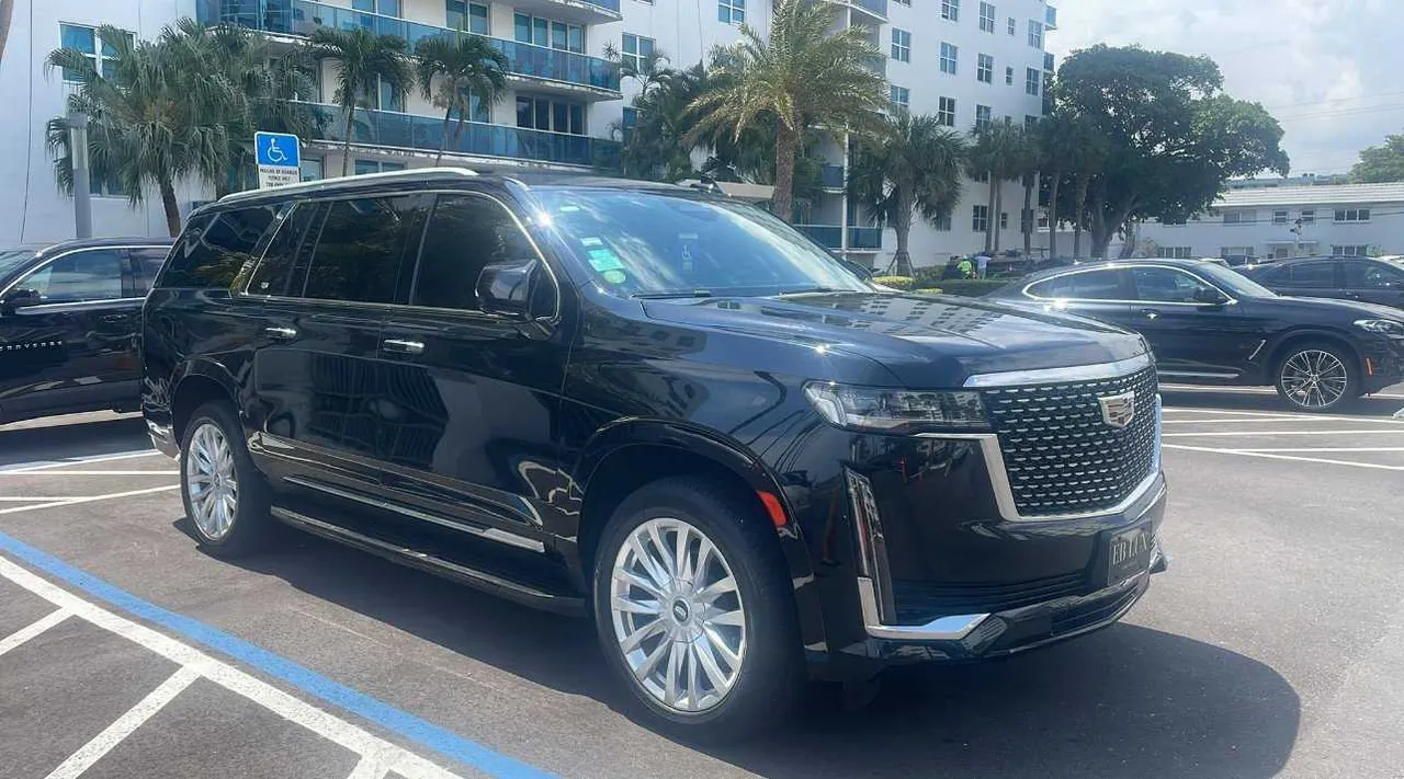 Black Cadillac Escalade for airport transfers in Martin County, FL
