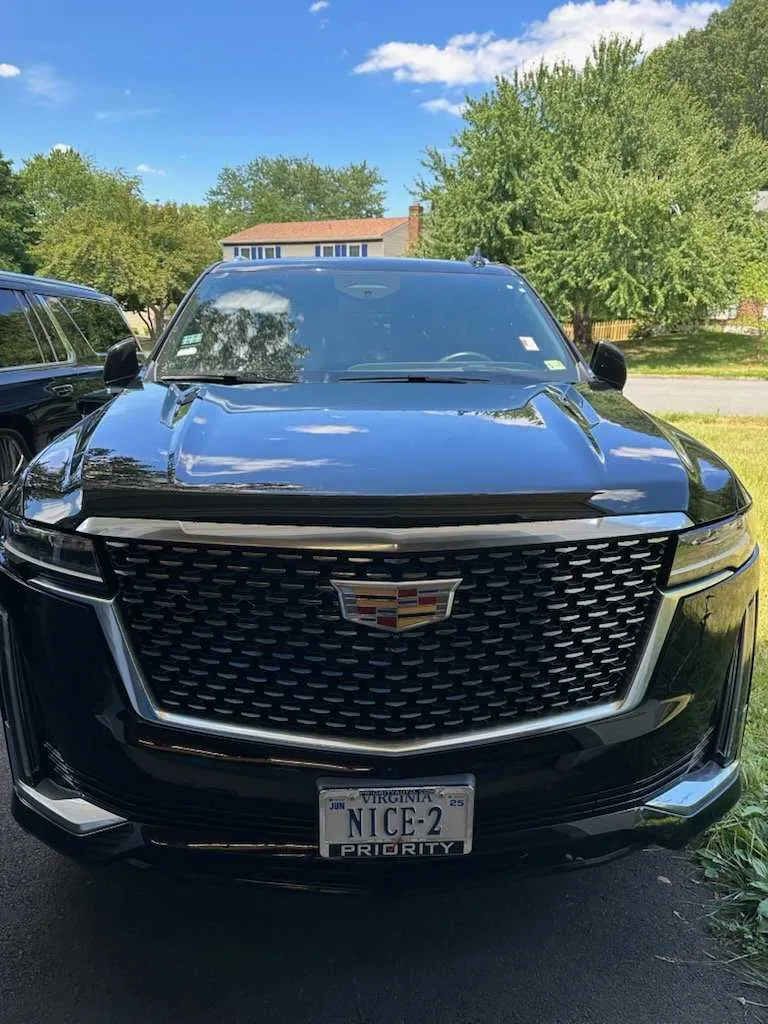 Black Cadillac Escalade exterior for airport transfers