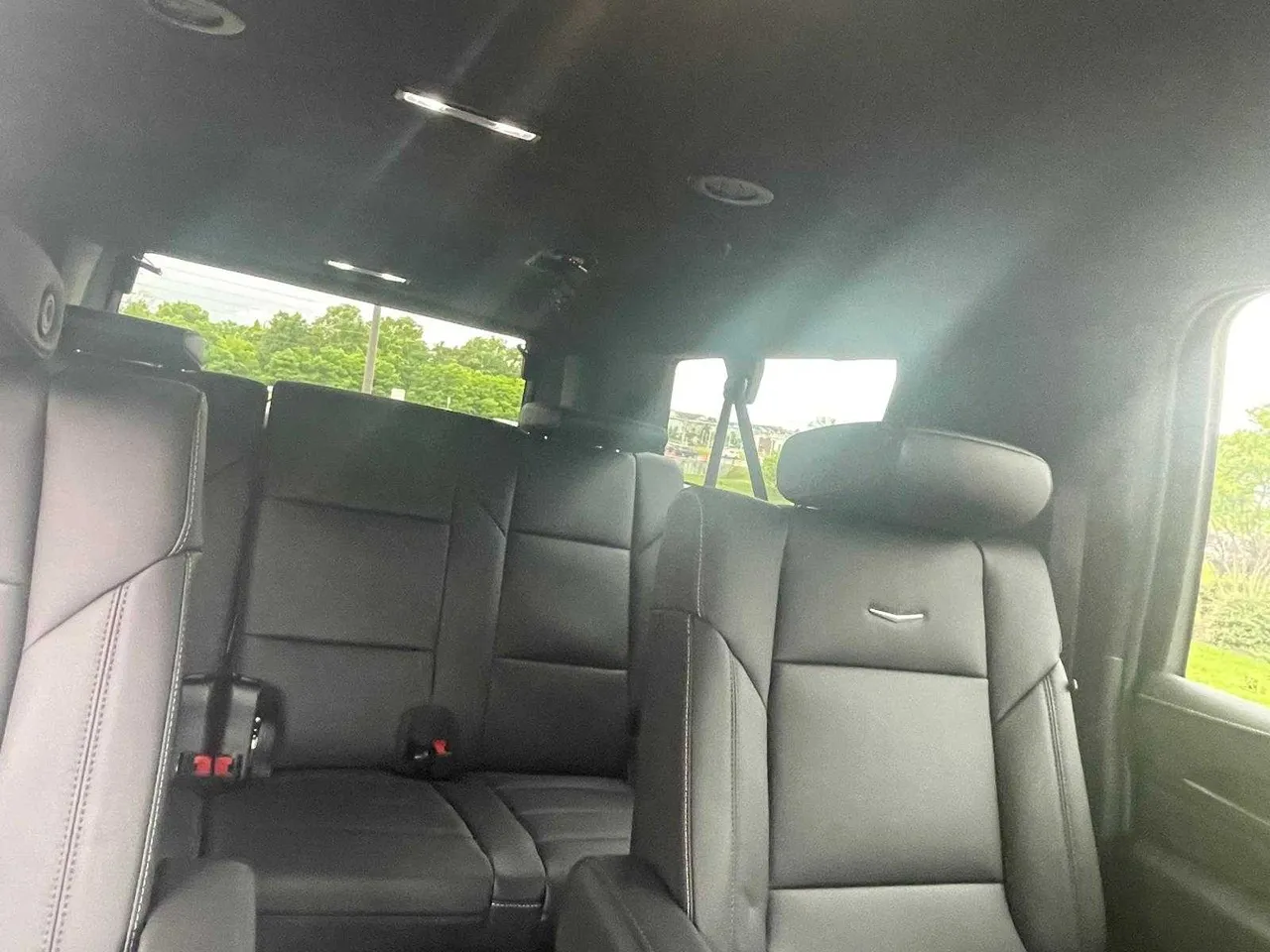 Cadillac Escalade interior for airport transfers