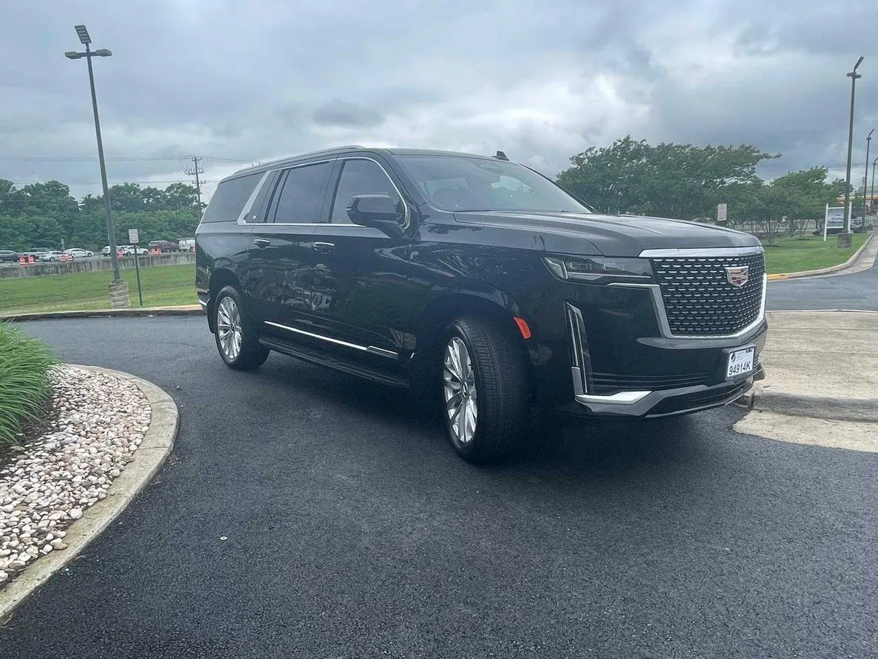 Black Cadillac Escalade exterior for airport transfers
