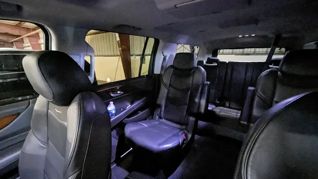 Cadillac Escalade interior with captain's chairs for cadillac escalade limo in El Dorado County, CA Cadillac Escalade interior with captain's chairs for cadillac escalade limo in El Dorado County, CA