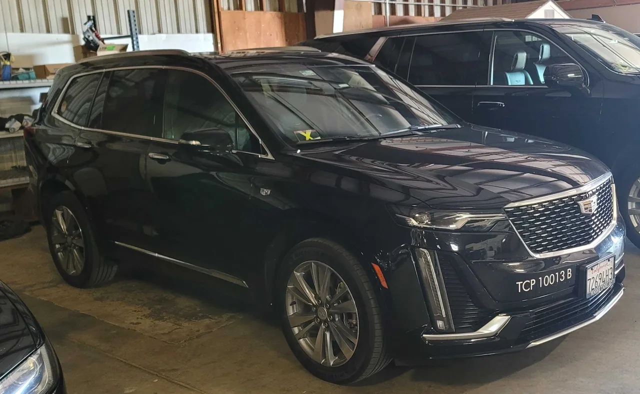 Black Cadillac Escalade for airport transfers in California