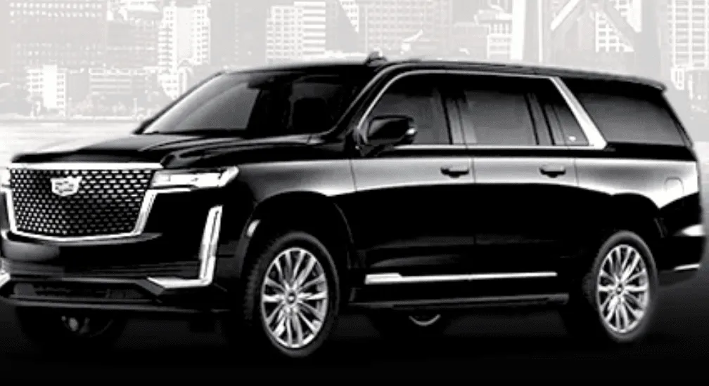 Black Cadillac Escalade for airport transfers in Hayward, CA