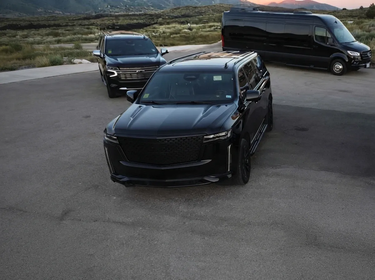 Black Cadillac Escalade for airport transfers Black Cadillac Escalade for airport transfers