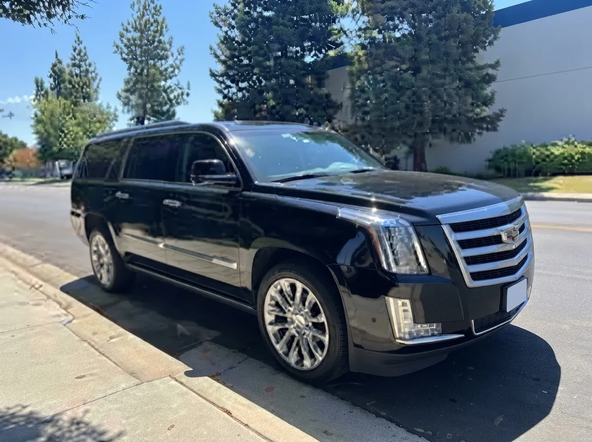 Black Cadillac Escalade for airport transfers Black Cadillac Escalade for airport transfers