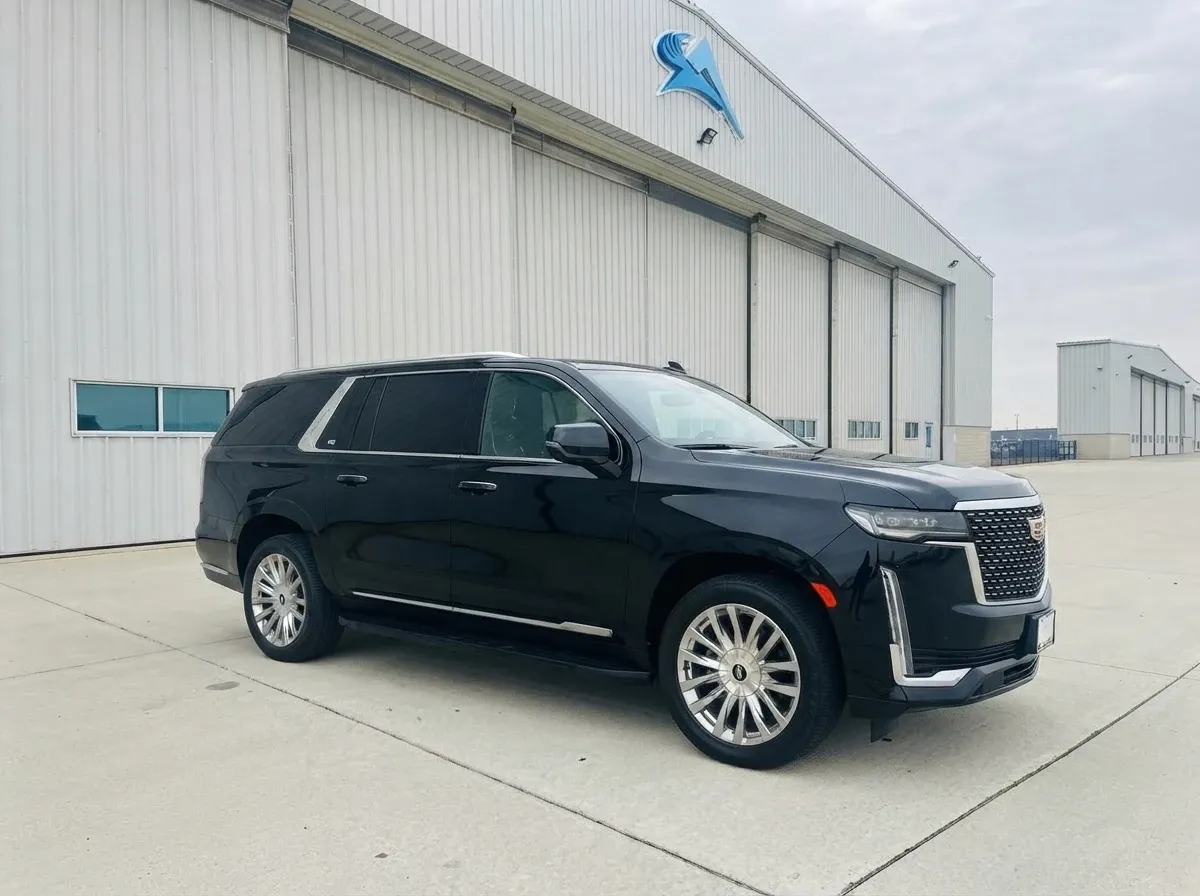 Black Cadillac Escalade for airport transfers Black Cadillac Escalade for airport transfers