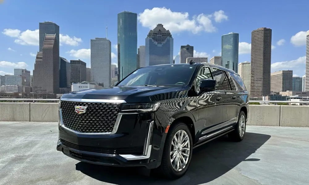 Black Cadillac Escalade for airport transfers