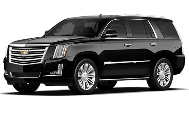 Black Cadillac Escalade for winery tour transport in Adelanto, CA