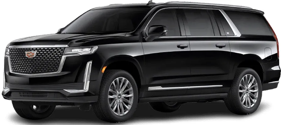 Black Cadillac Escalade for black car service in Jackson, WY