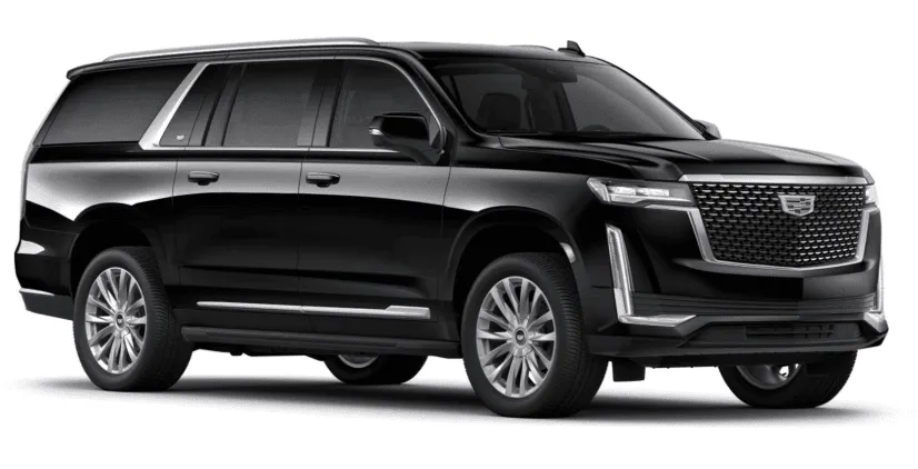 Black Cadillac Escalade exterior for black car service in Vidal, CA Black Cadillac Escalade exterior for black car service in Vidal, CA