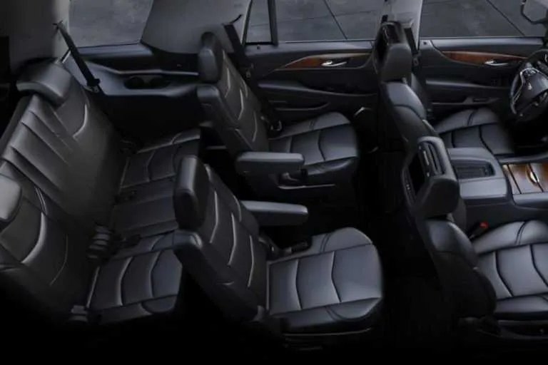 Cadillac Escalade interior for airport transfers in Hallandale, FL