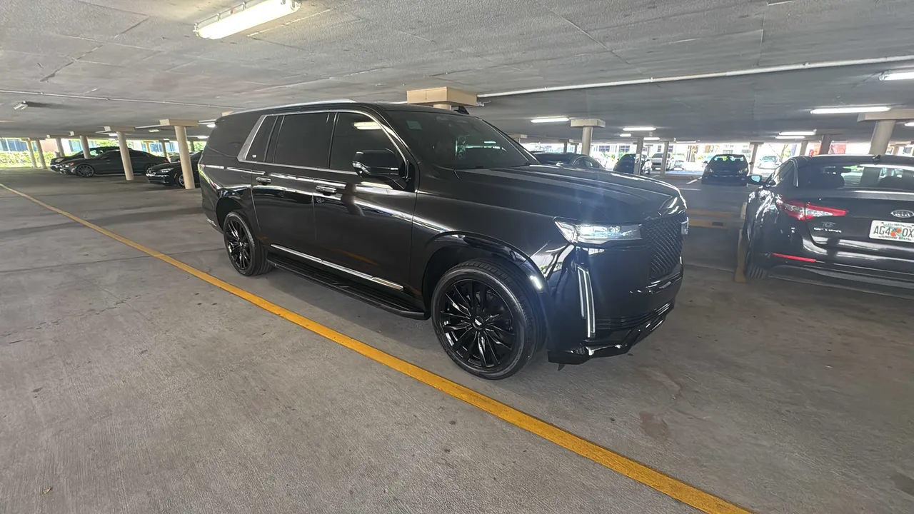 Black Cadillac Escalade for airport transfers in Monroe County, FL