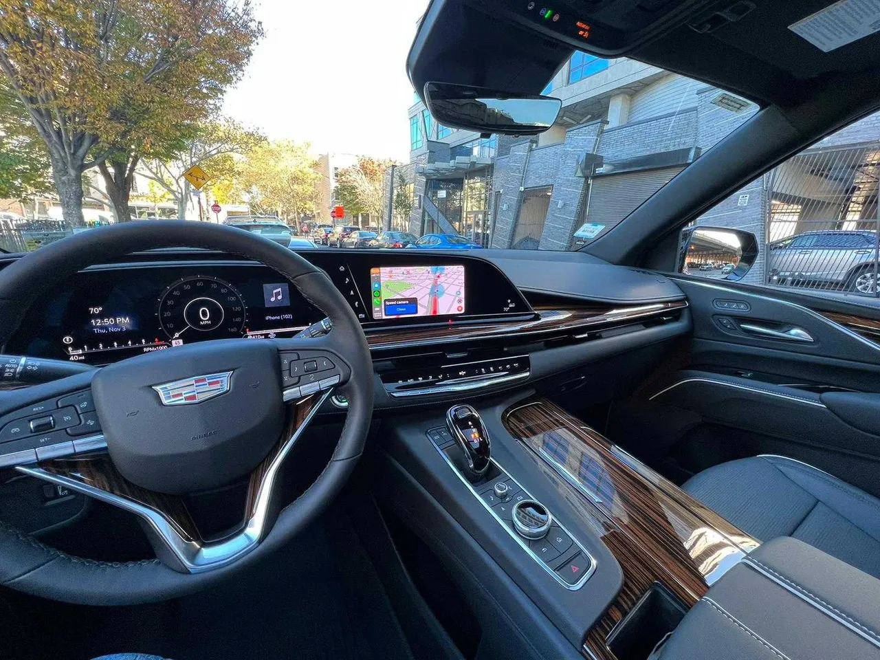 Cadillac Escalade interior for airport transfers in Santa Clara County, CA
