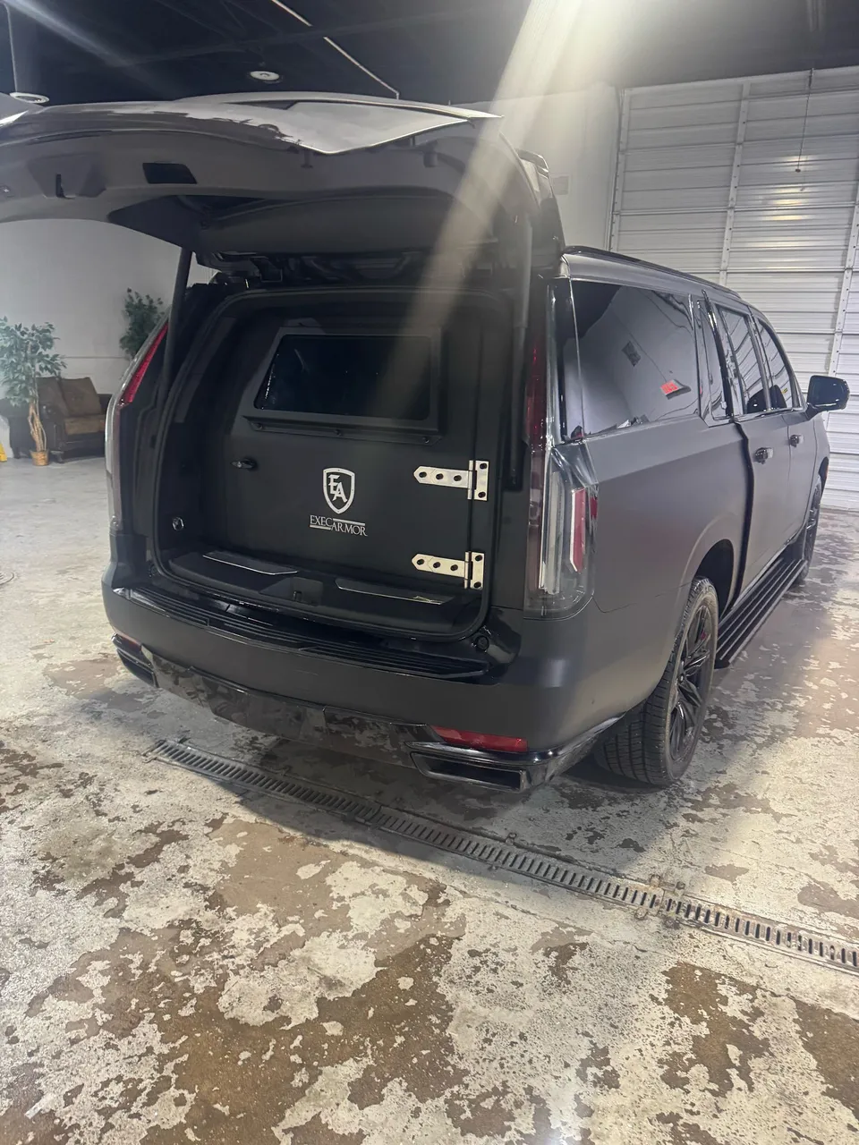 Black Cadillac Escalade — Advertised Armored Rental, photo 3 for airport transfers