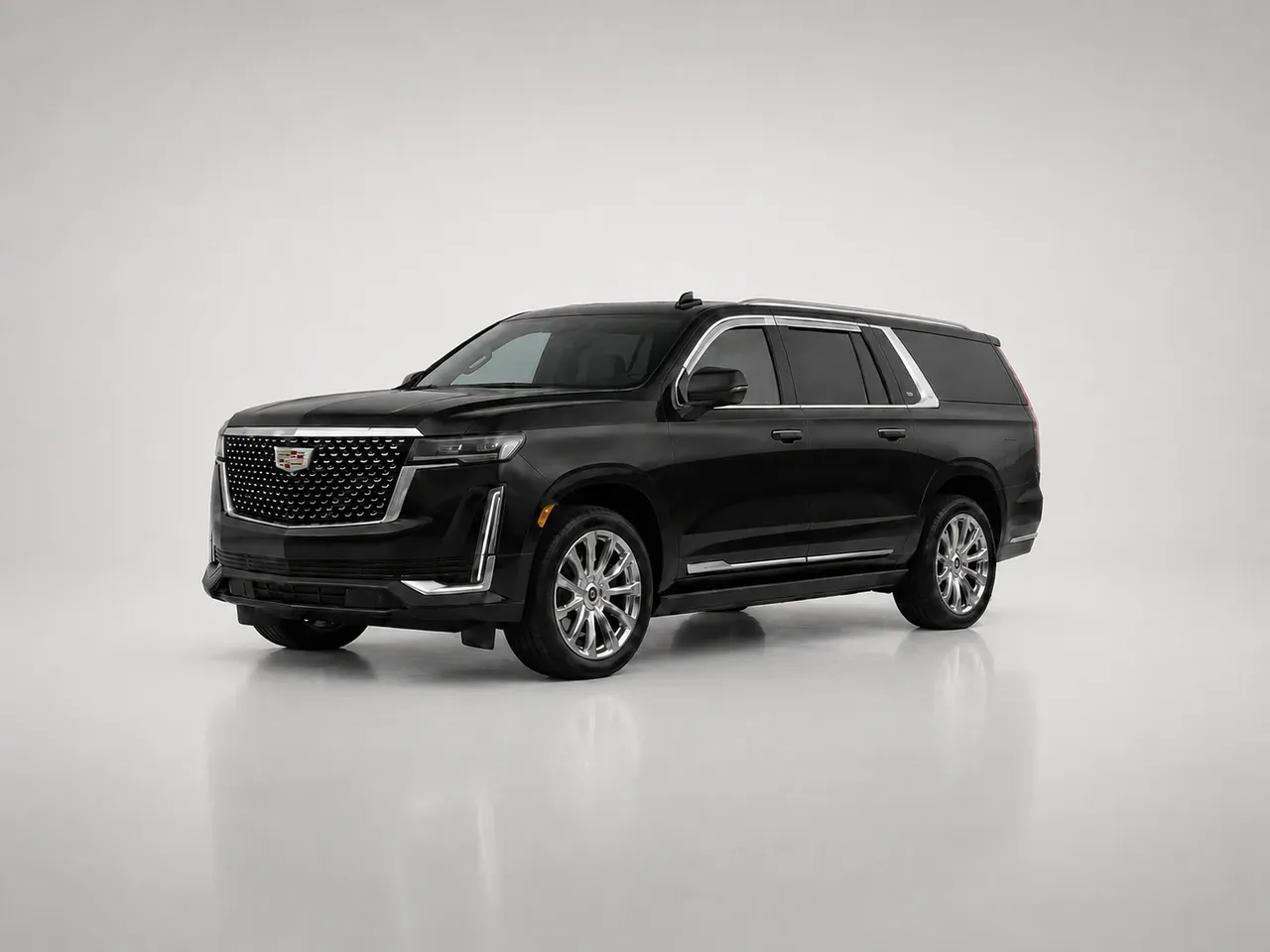 Black Cadillac Escalade ESV for airport transfers in New Mexico