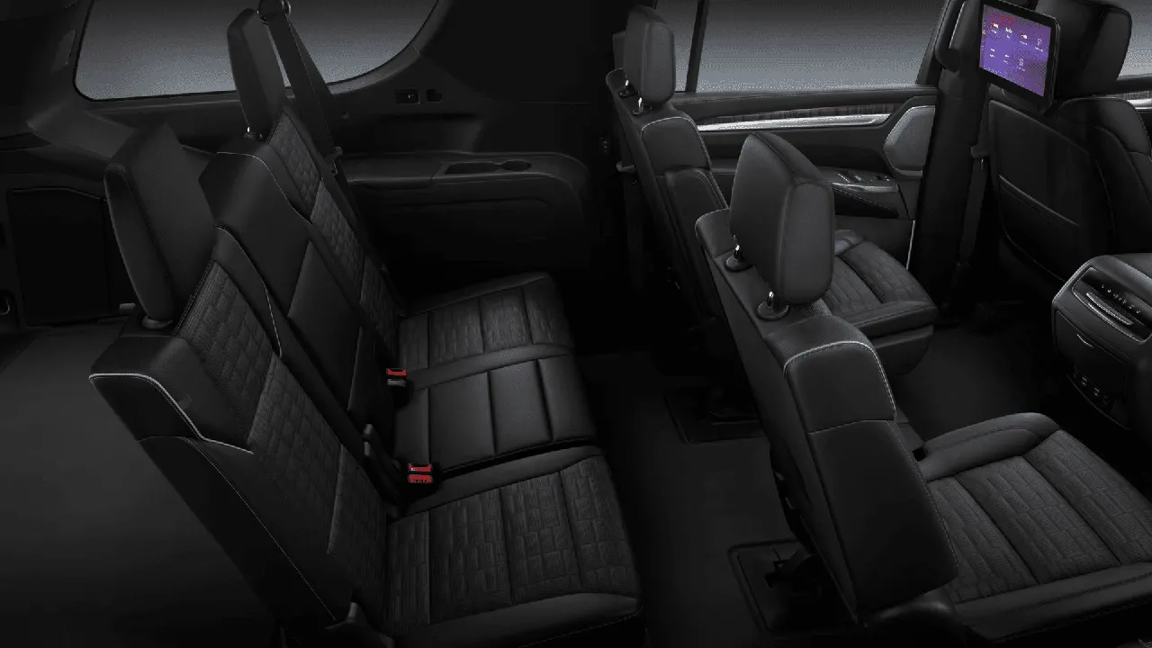 Cadillac Escalade ESV interior for airport transfers