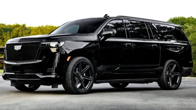 Black Cadillac Escalade ESV for airport transfers Black Cadillac Escalade ESV for airport transfers
