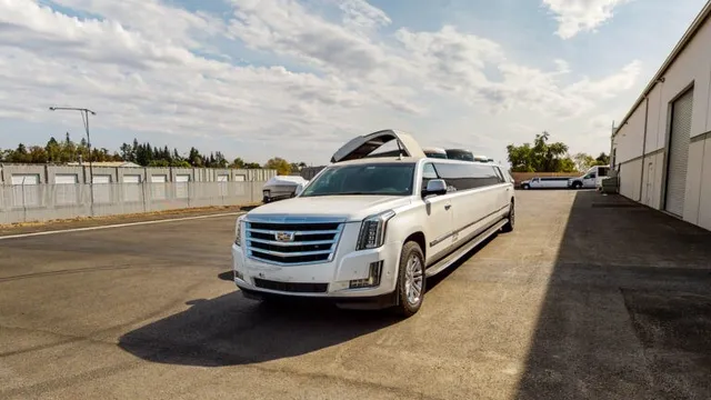 Cadillac Escalade Limo for prom car rental in Yorkville, CA