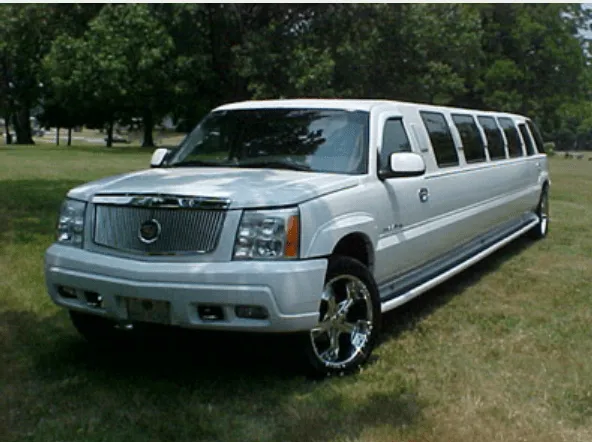White Cadillac Escalade Limousine