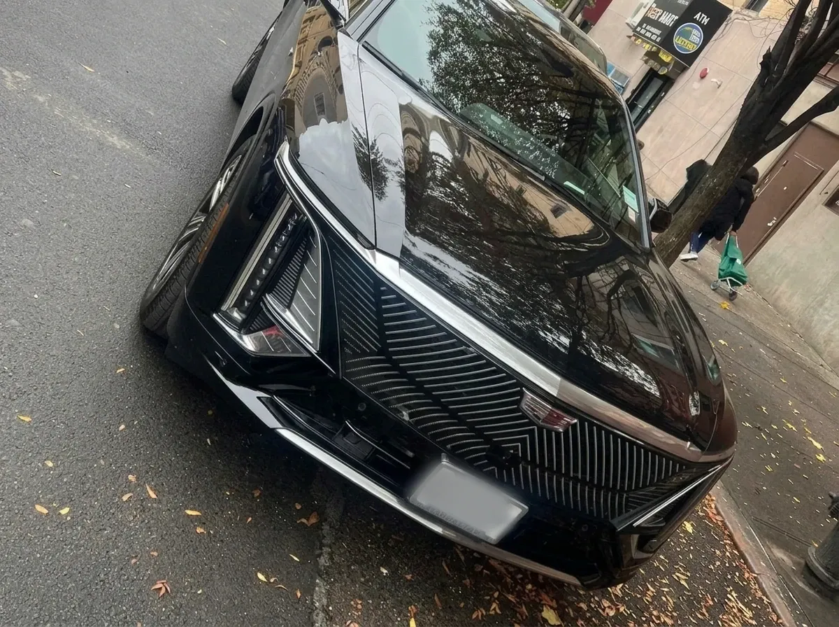 Black Cadillac Lyriq for airport transfers