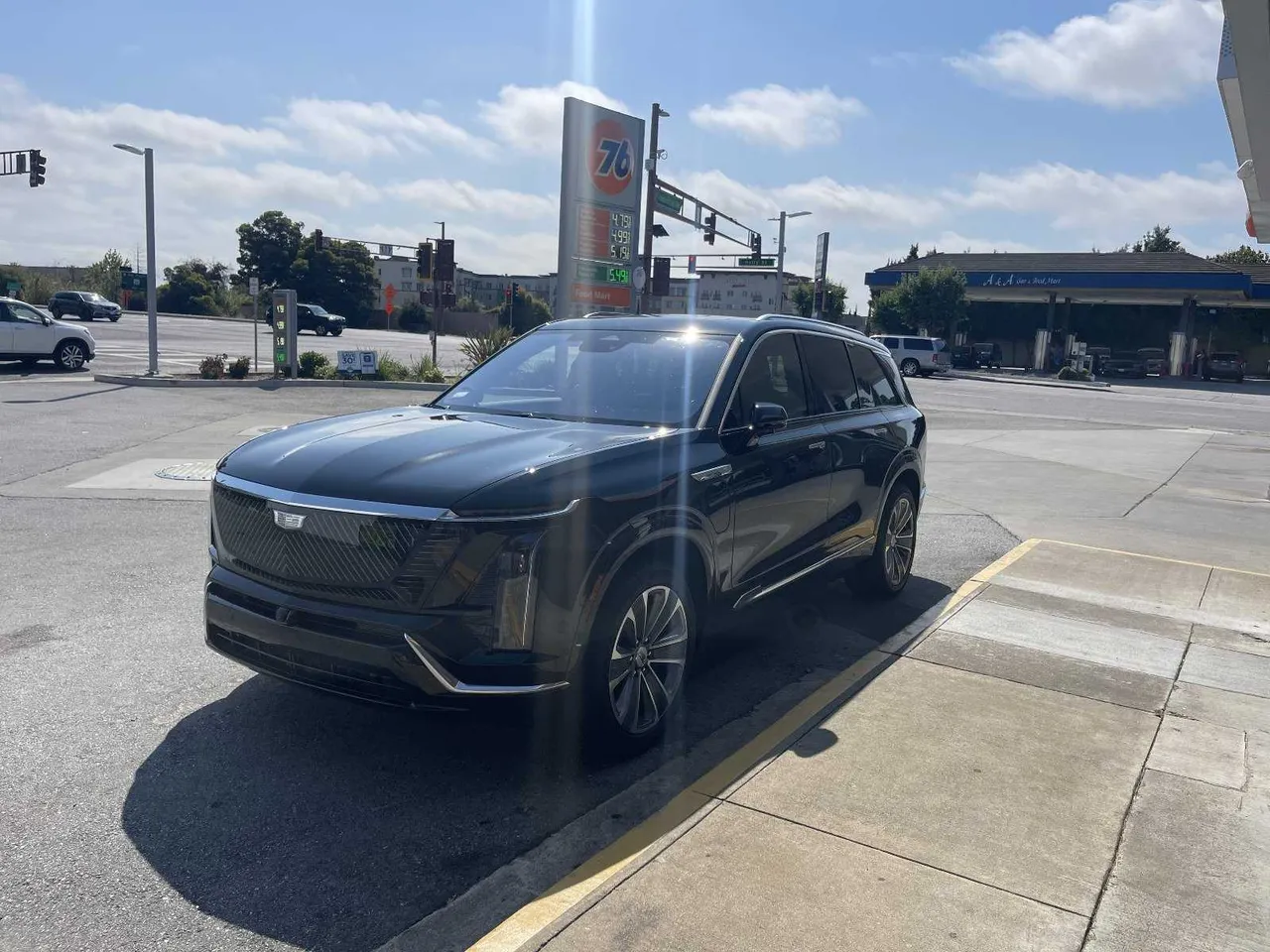 Black Cadillac Vistiq Sport Luxury SUV for black car service in Sacramento County, CA Black Cadillac Vistiq Sport Luxury SUV for black car service in Sacramento County, CA