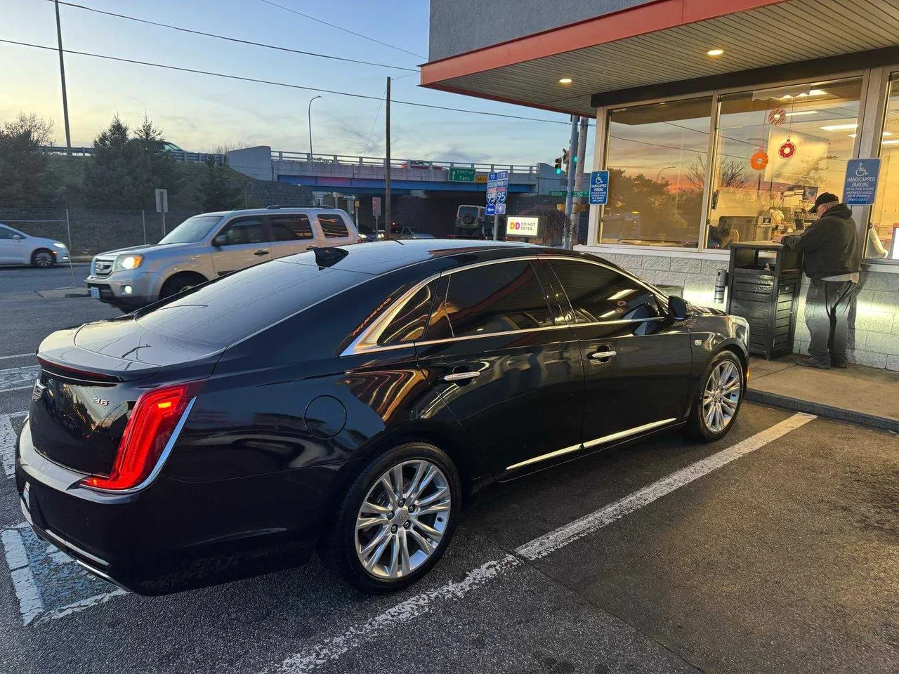 Black Cadillac XTS for sedan rental in North Waterboro, ME