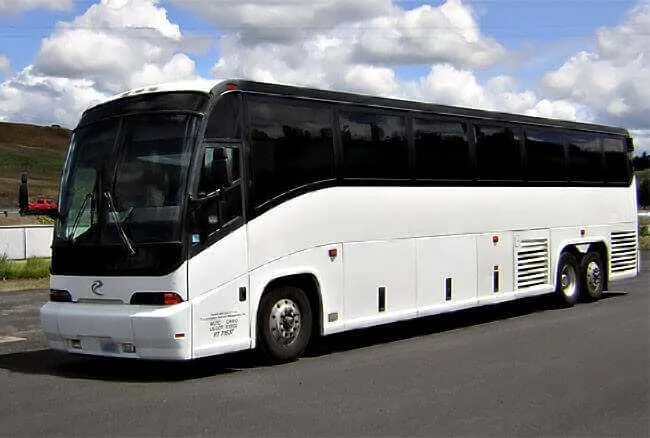 White Charter bus from 20 pax to 50 pax