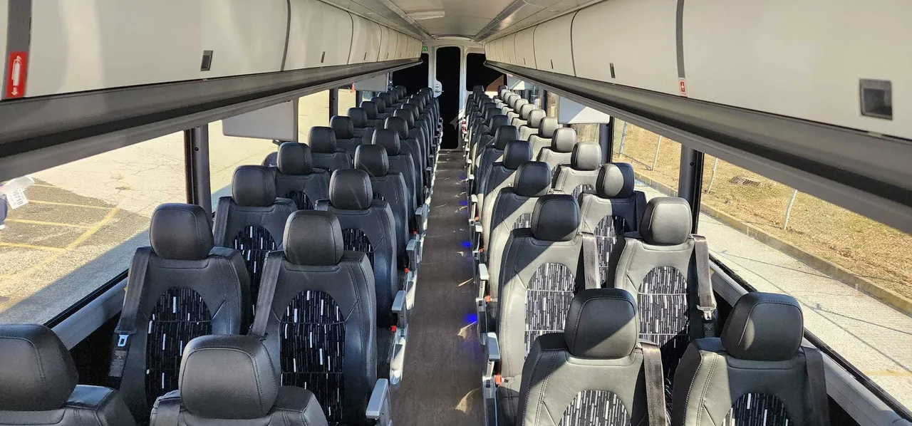 White Charter bus from 20 pax to 50 pax