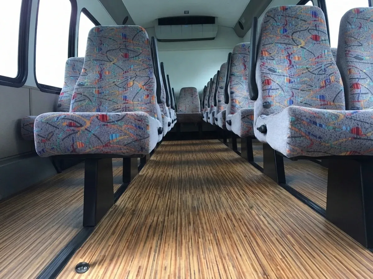 White Chevrolet C45 Shuttle Bus for minibus rental