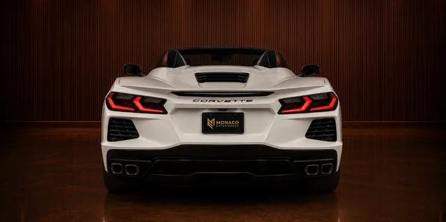 White Chevrolet Corvette exterior, photo 4 for sports car rental