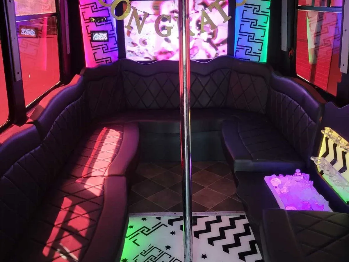 White Chevrolet Party Bus, photo 2 for party bus rental White Chevrolet Party Bus, photo 2 for party bus rental