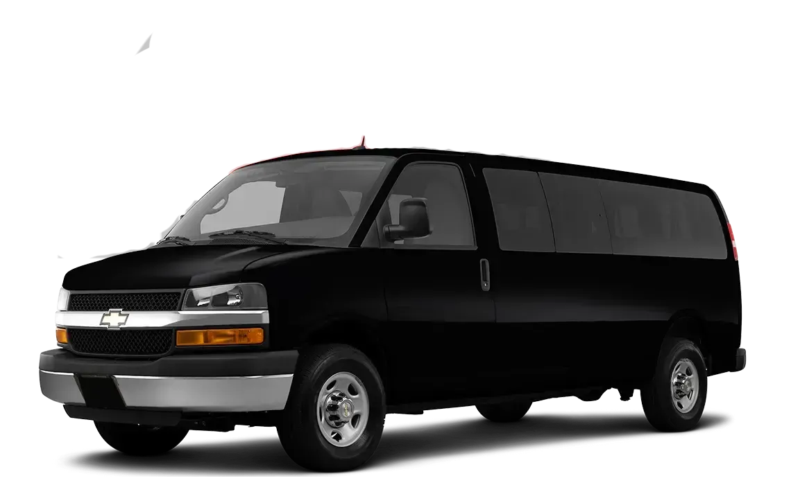 Chevrolet Passenger Van for airport transfers in Dallas, TX Chevrolet Passenger Van for airport transfers in Dallas, TX
