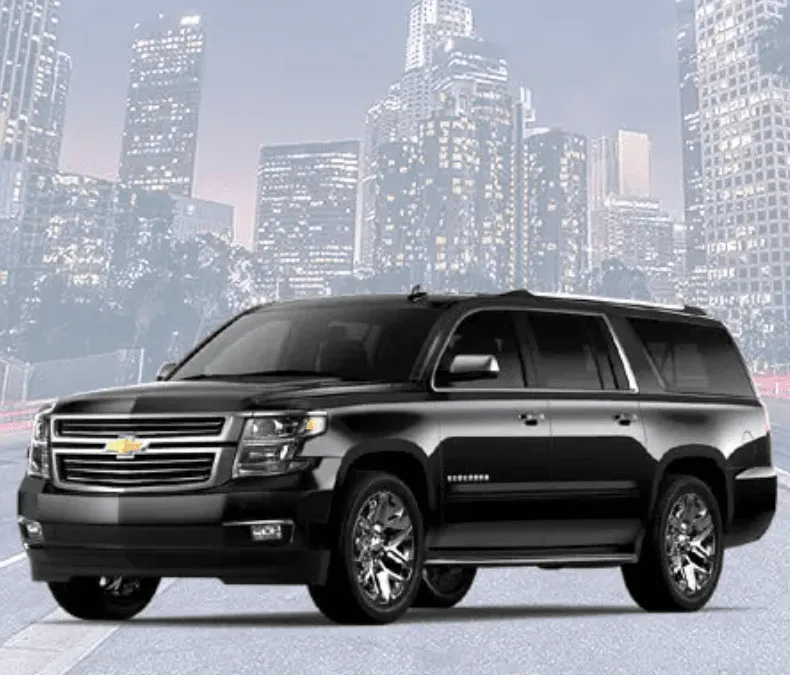 Black Chevrolet Suburban for airport transfers in Palos Verdes Peninsula, CA