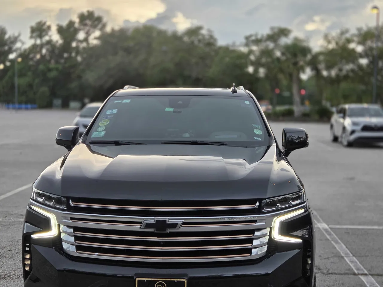Black Chevrolet Suburban exterior for airport transfers Black Chevrolet Suburban exterior for airport transfers