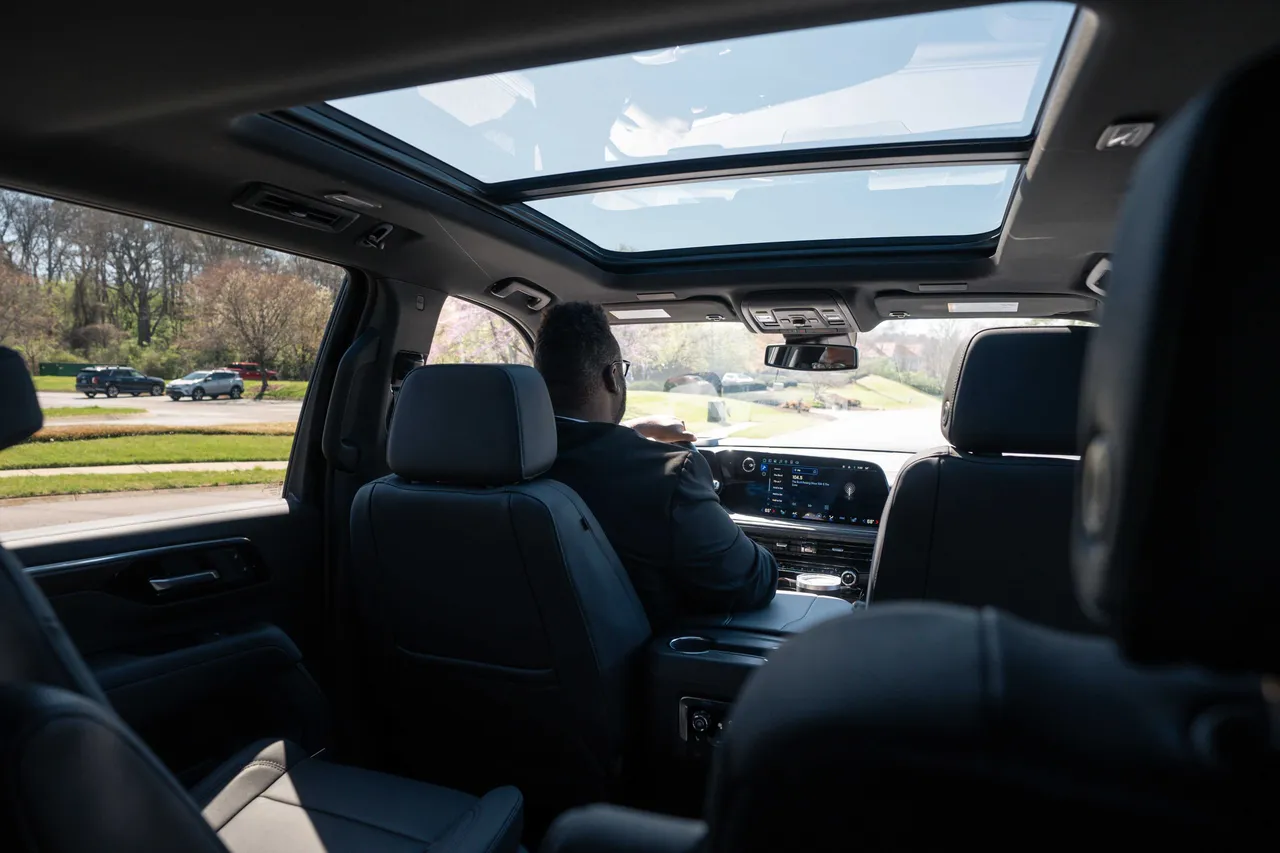 Chevrolet Suburban interior for airport transfers in Kilbourne, LA