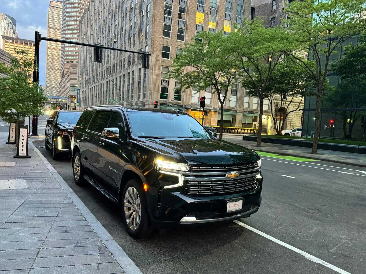 Black Chevrolet Suburban for airport transfers