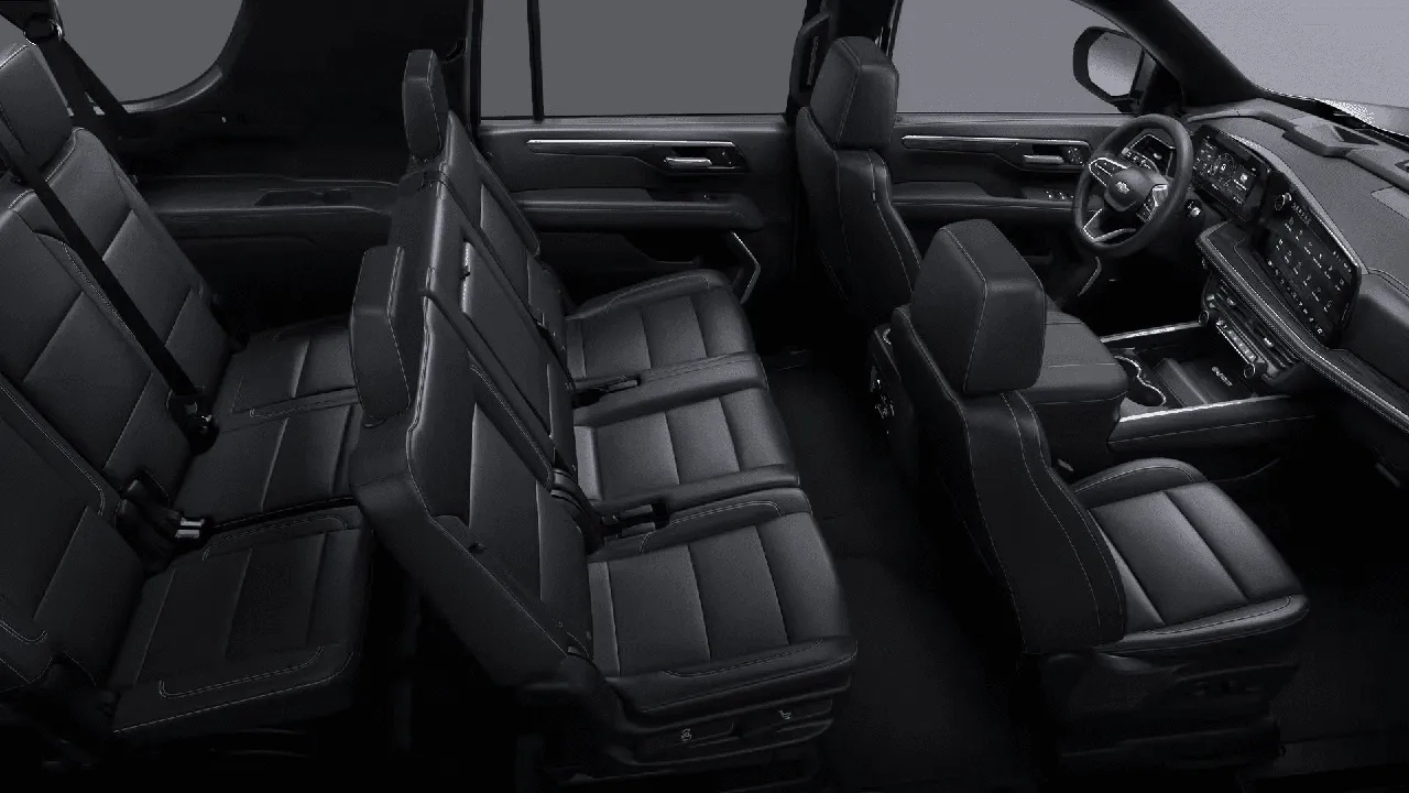 Chevrolet Suburban interior for airport transfers