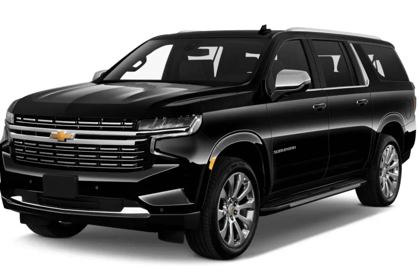 Black Chevrolet Suburban for airport transfers in Palm Desert, CA
