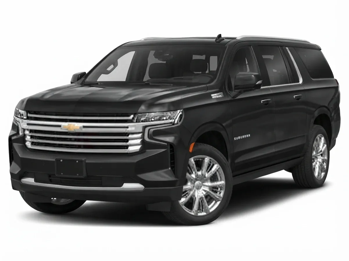 Black Chevrolet Suburban for airport transfers Black Chevrolet Suburban for airport transfers