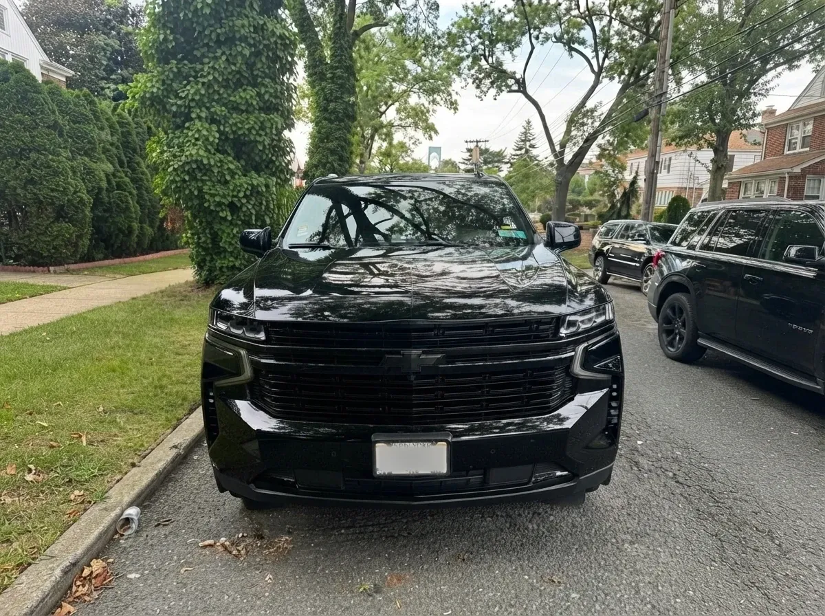Black Chevrolet Suburban for airport transfers