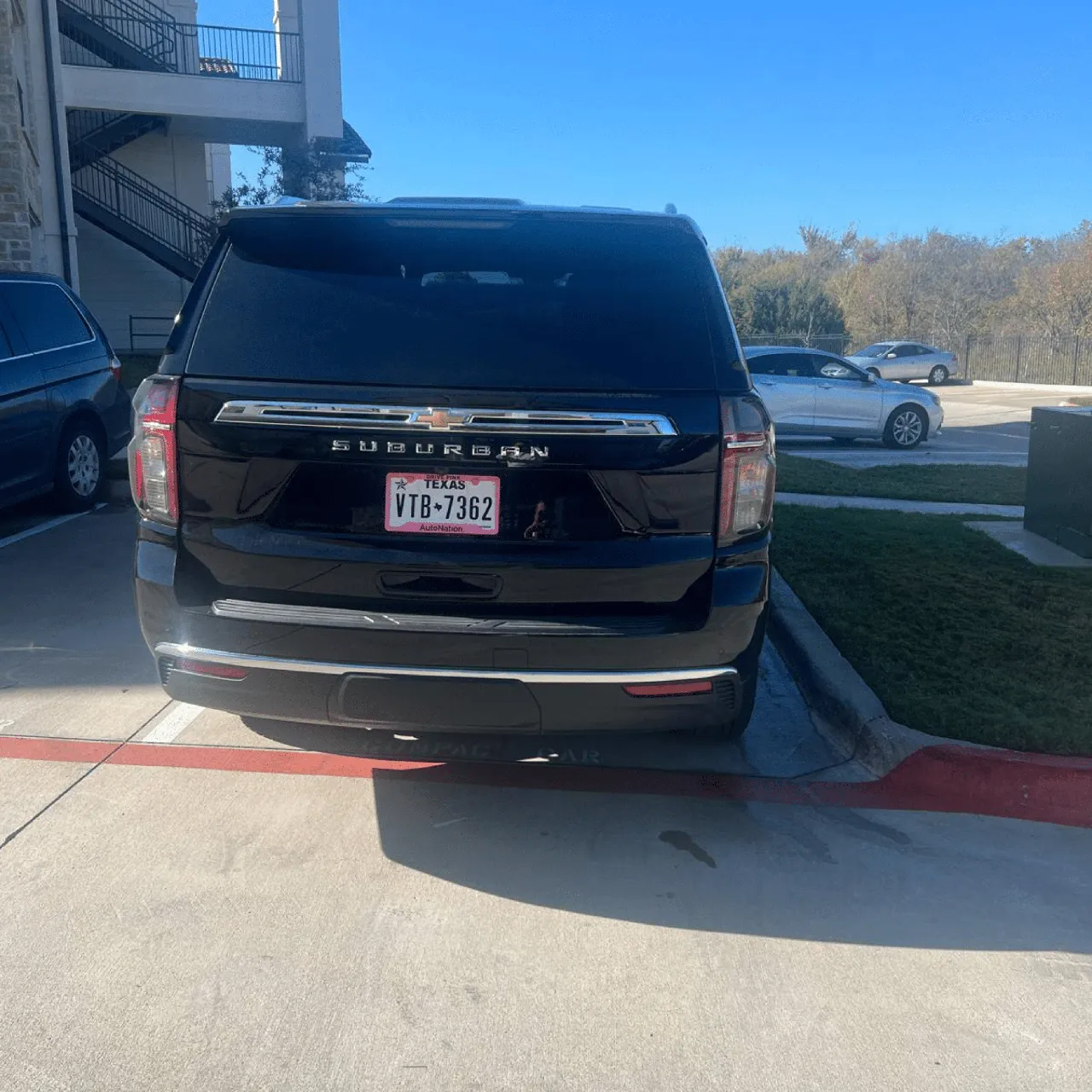 Black Chevrolet Suburban exterior for airport transfers in Runnels County, TX