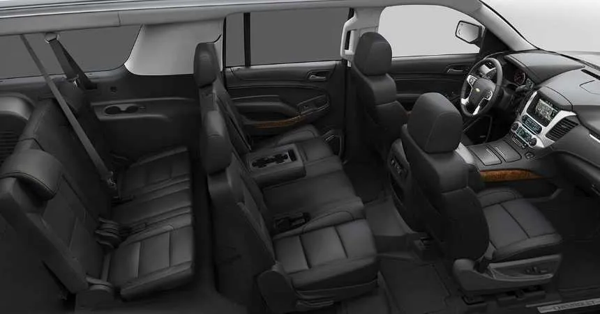 Chevrolet Suburban Executive SUV interior for chauffeur car rental in Snohomish County, WA