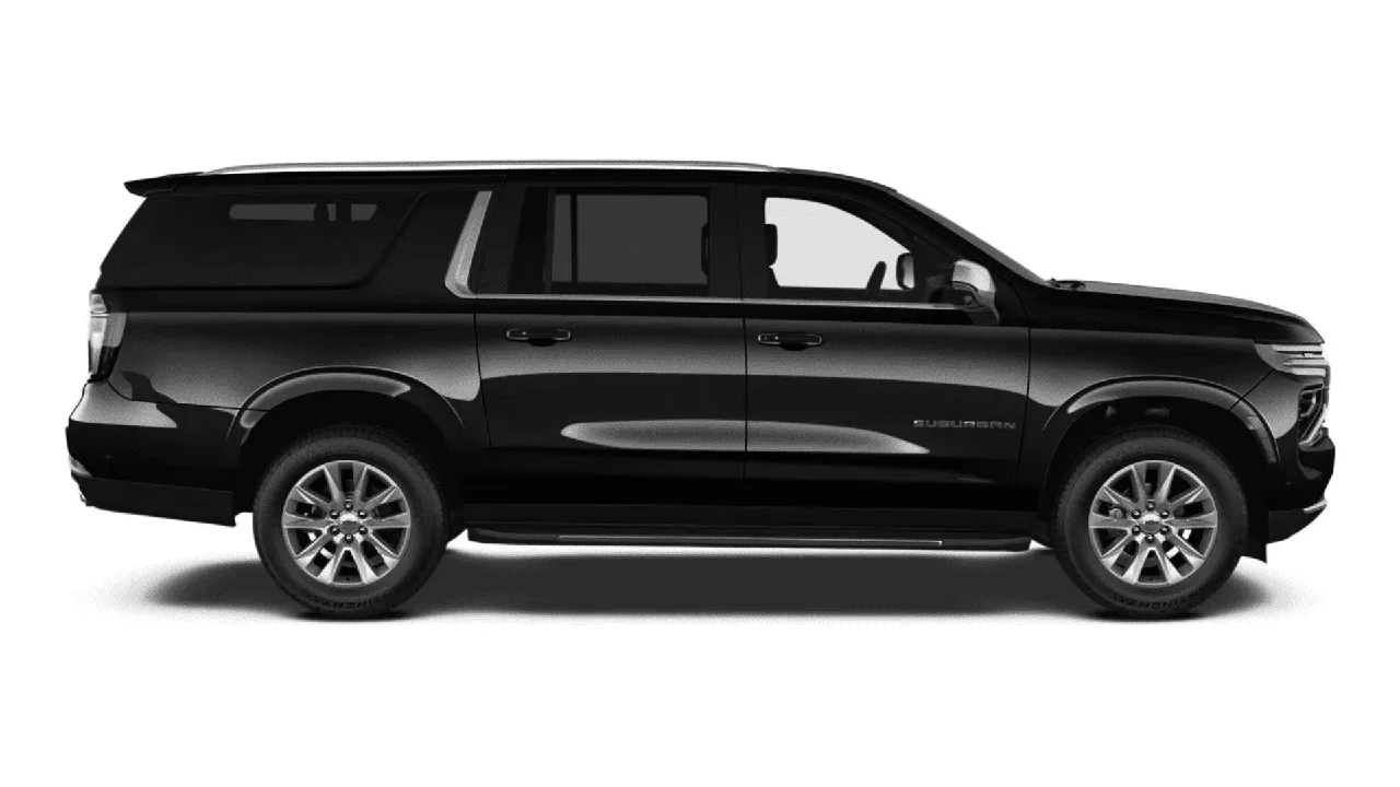 Black Chevrolet Suburban for airport transfers Black Chevrolet Suburban for airport transfers