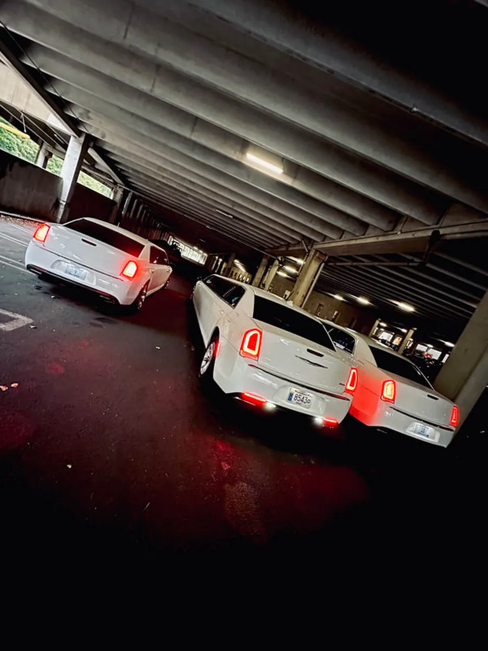 White Chrysler 300 exterior, photo 6 for limo rental