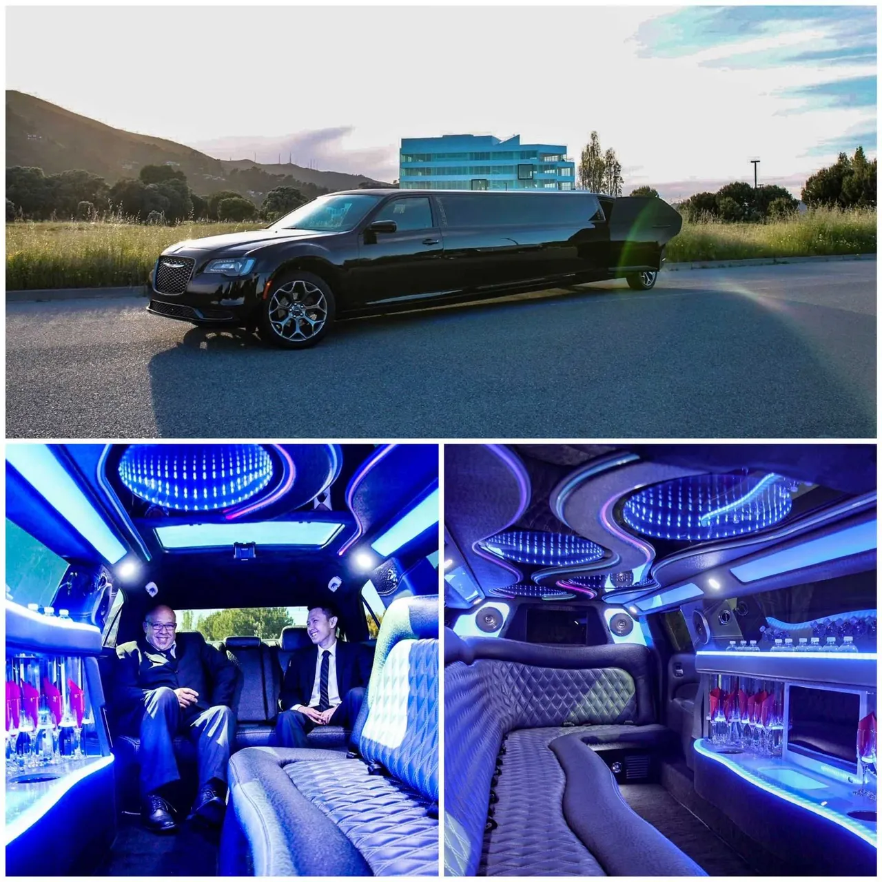 Black Chrysler 300 Limo for cadillac escalade limo in Colusa, CA