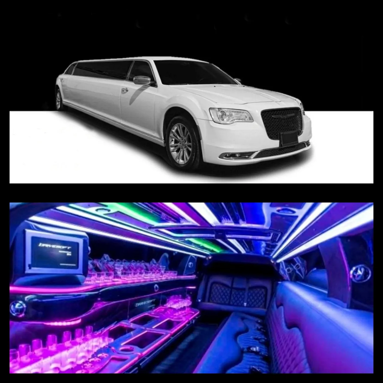 Chrysler 300 Stretch Limousine for limo rental Chrysler 300 Stretch Limousine for limo rental