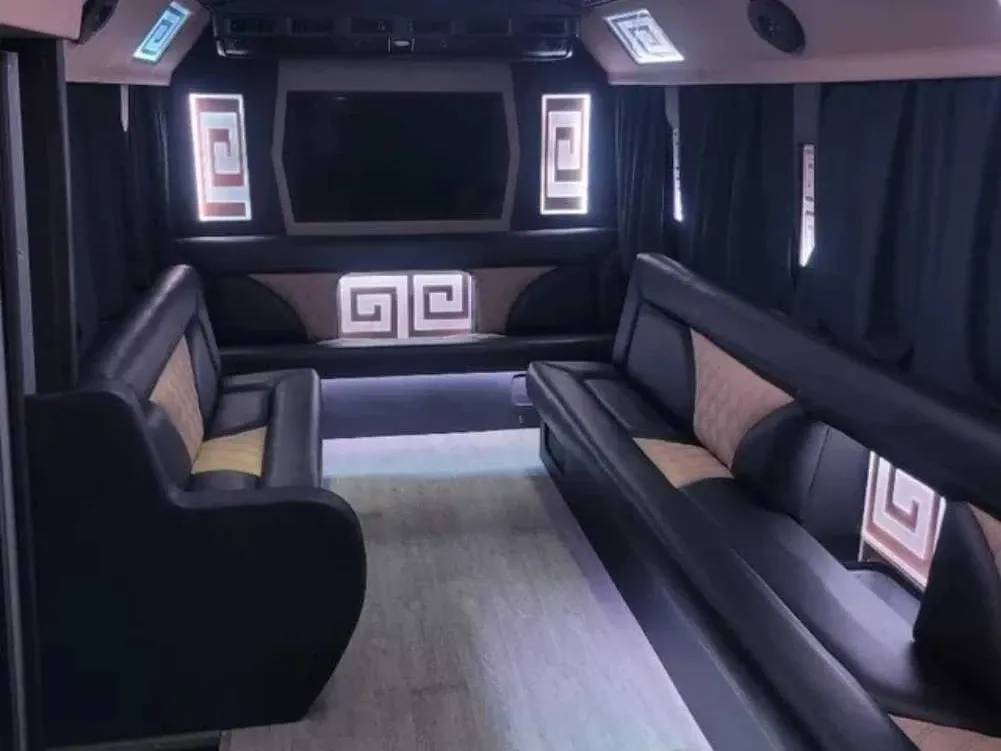 Black CNG Party Bus for party bus rental Black CNG Party Bus for party bus rental